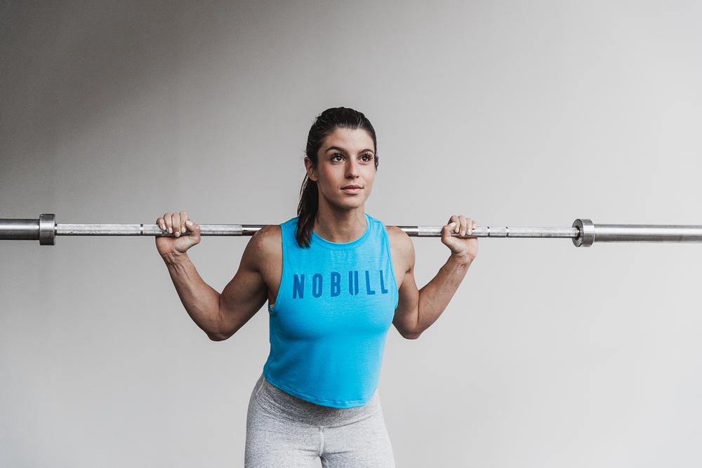 Débardeurs NOBULL Femme Bleu - NOBULL Muscle,France (5410-CGLKZ)